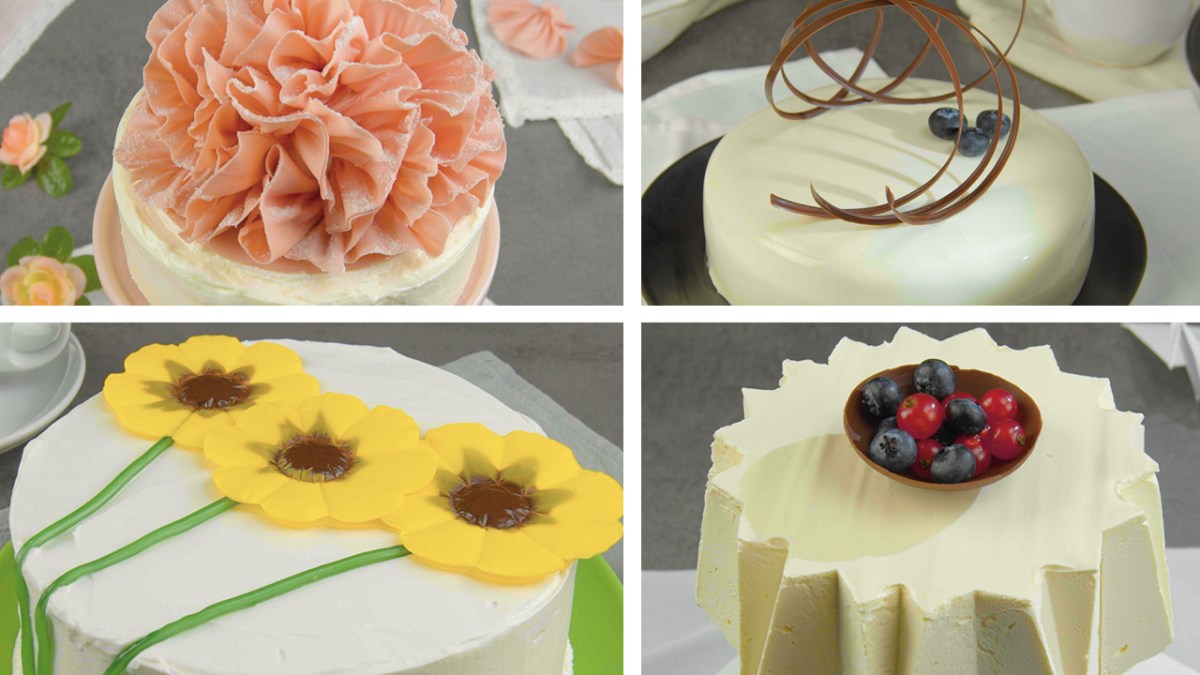 4 decoraciones creativas de chocolate para pasteles y postres