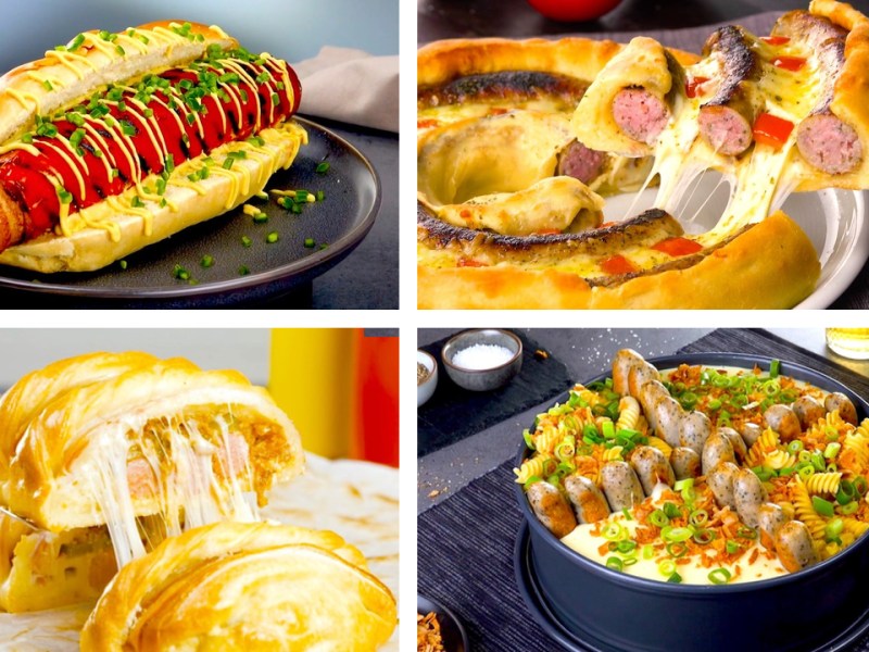 Desde hot dog hasta pizza. 9 recetas únicas con salchichas