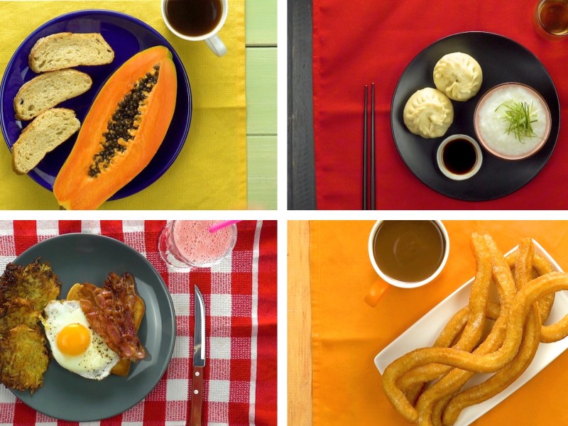 Desayunos del mundo entero: desde churros hasta el desayuno del campesino