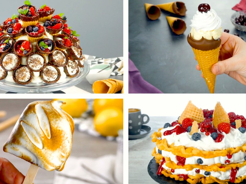 7 creaciones con barquillos de helado que merecen un premio