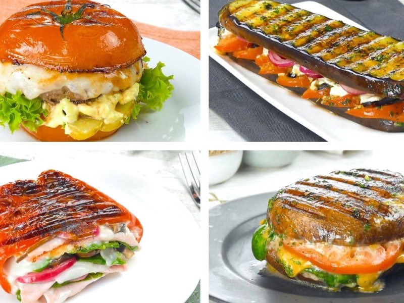 4 recetas rápidas de deliciosos sándwiches sin pan