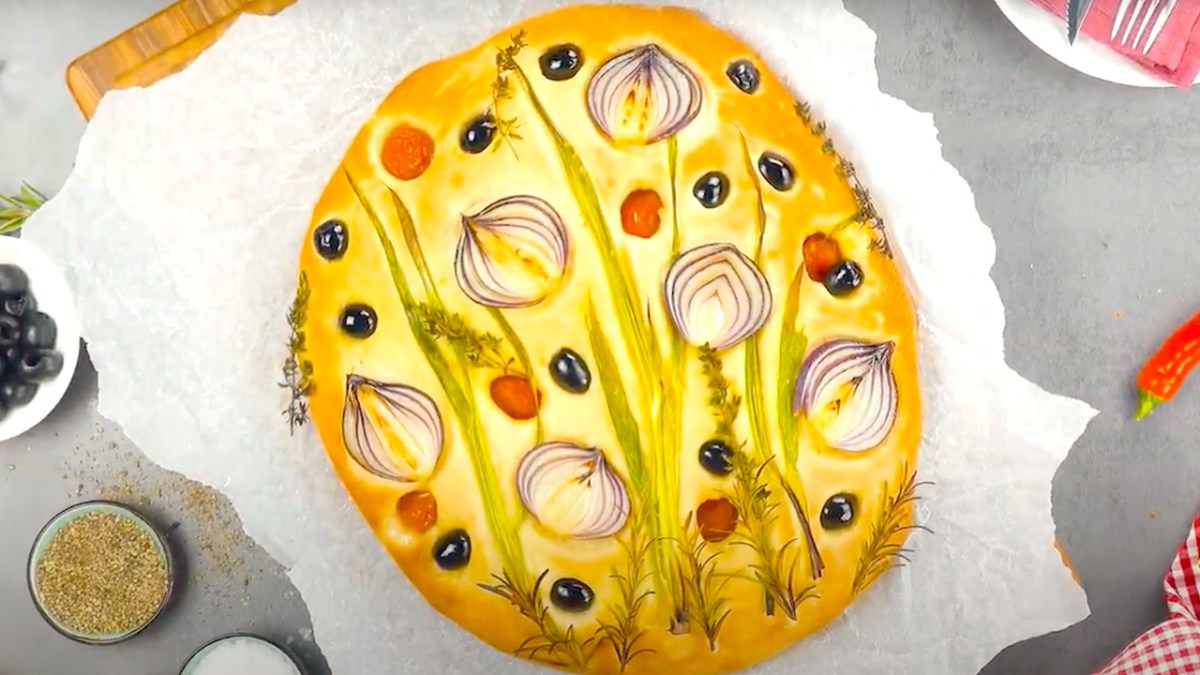 5 coloridas recetas de focaccia. Bonitas ideas con masa de pan