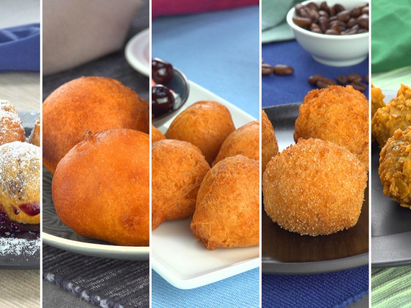 ¡Dulces y saladas! 5 recetas de bolas fritas