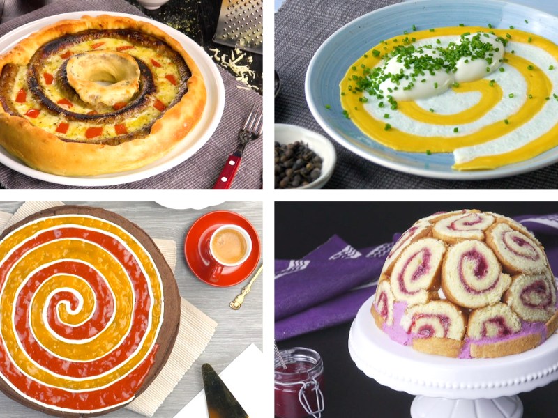 8 deliciosas recetas en forma de espiral