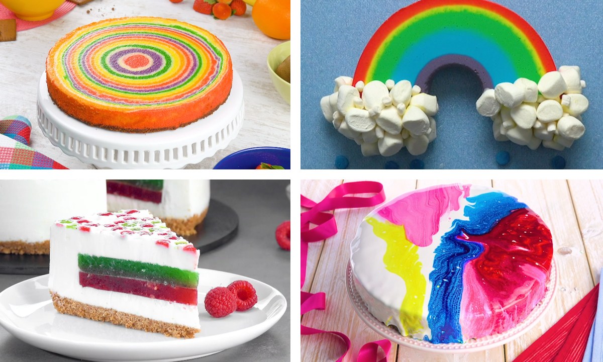 8 pasteles de colores muy especiales para alegrarte el día